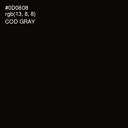 #0D0808 - Cod Gray Color Image